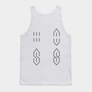 How to Draw the Cool Pointy Super S Letter School Meme Tank Top